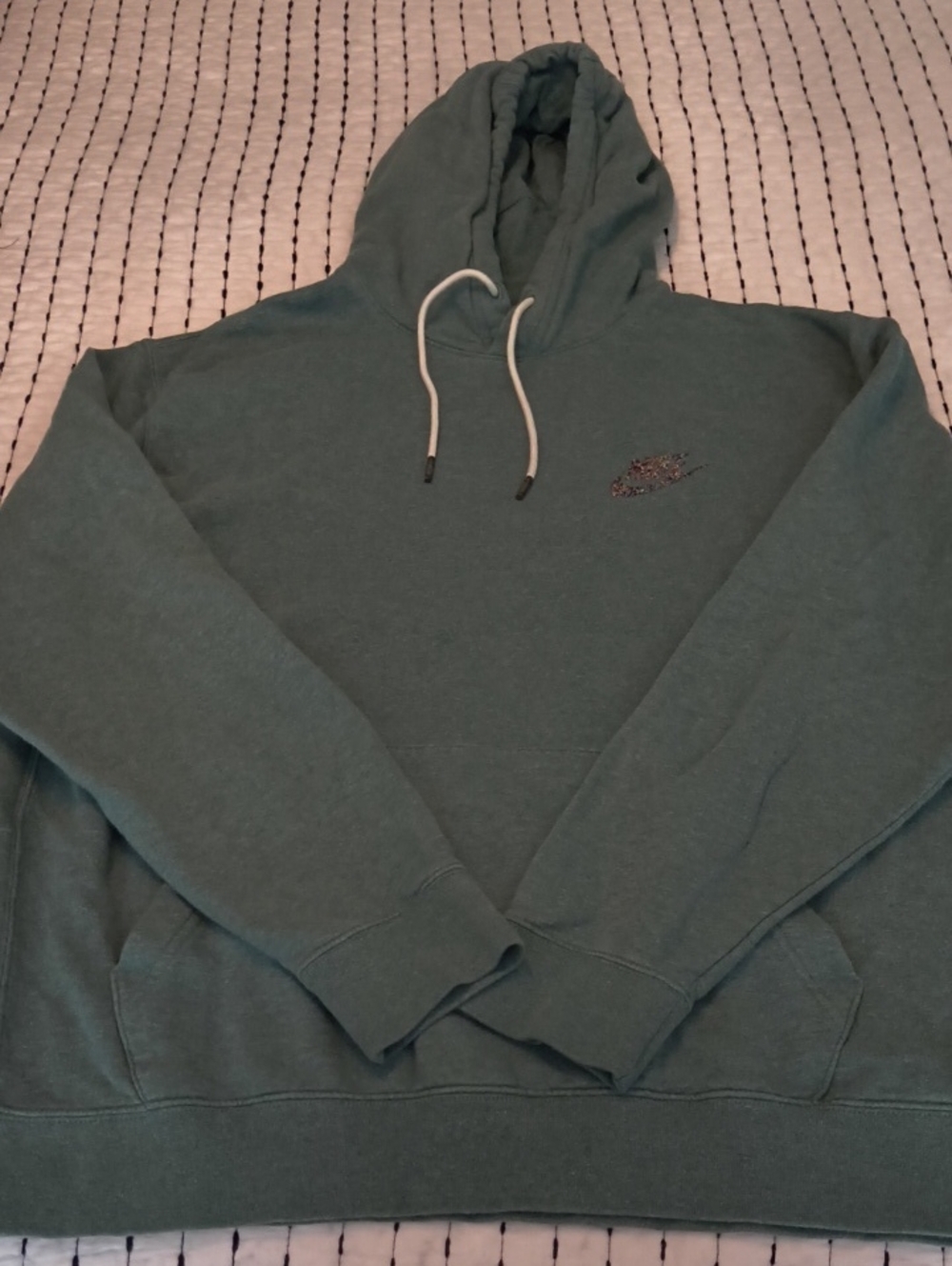 Nike Men's Teal Green Hoodie